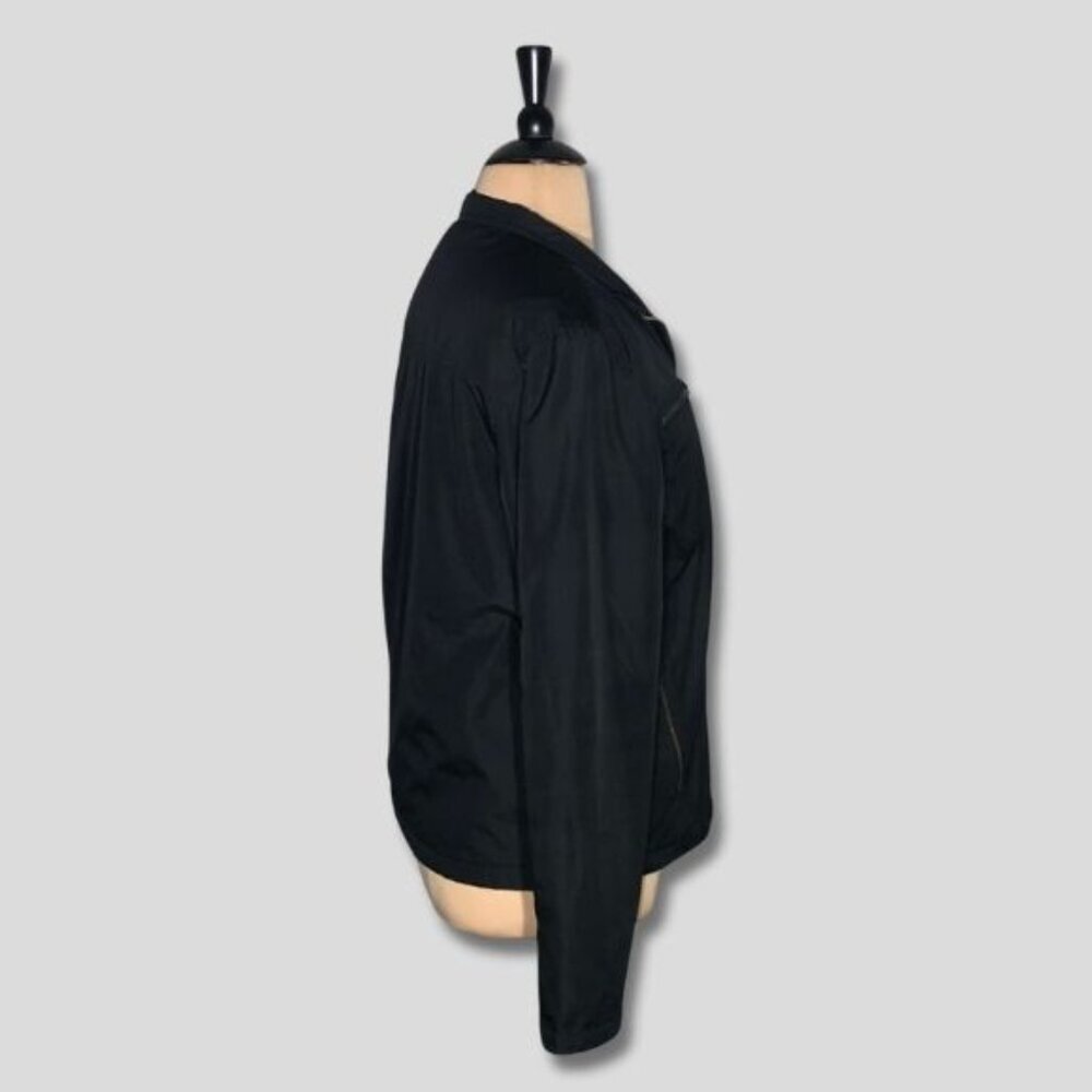 Kenneth Cole Reaction Black Moto Jacket Waterproof XL - Picture 2 of 12